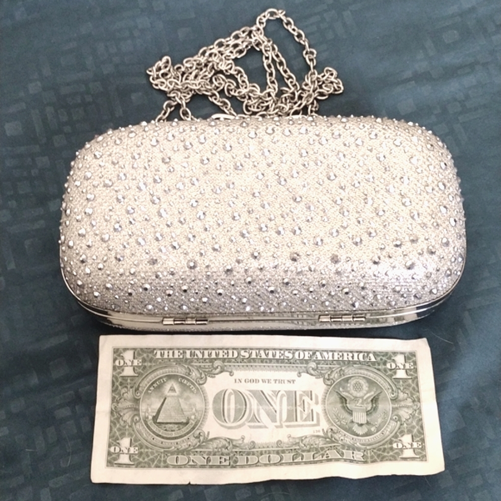 INC hard case bling purse